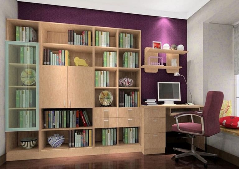 purple study room